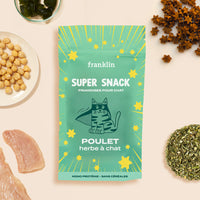 SUPER SNACK POULET, HERBE À CHAT