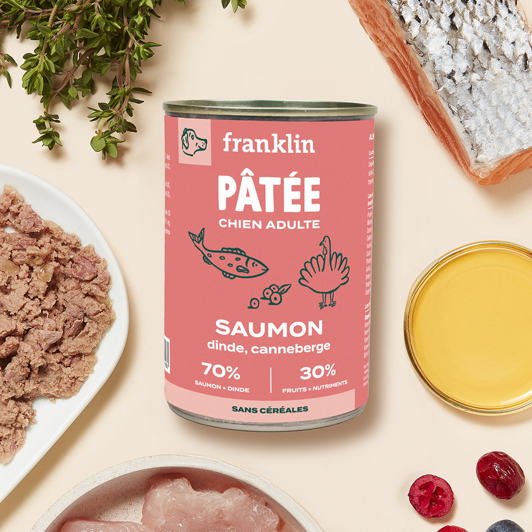 SAUMON, DINDE, CANNEBERGE