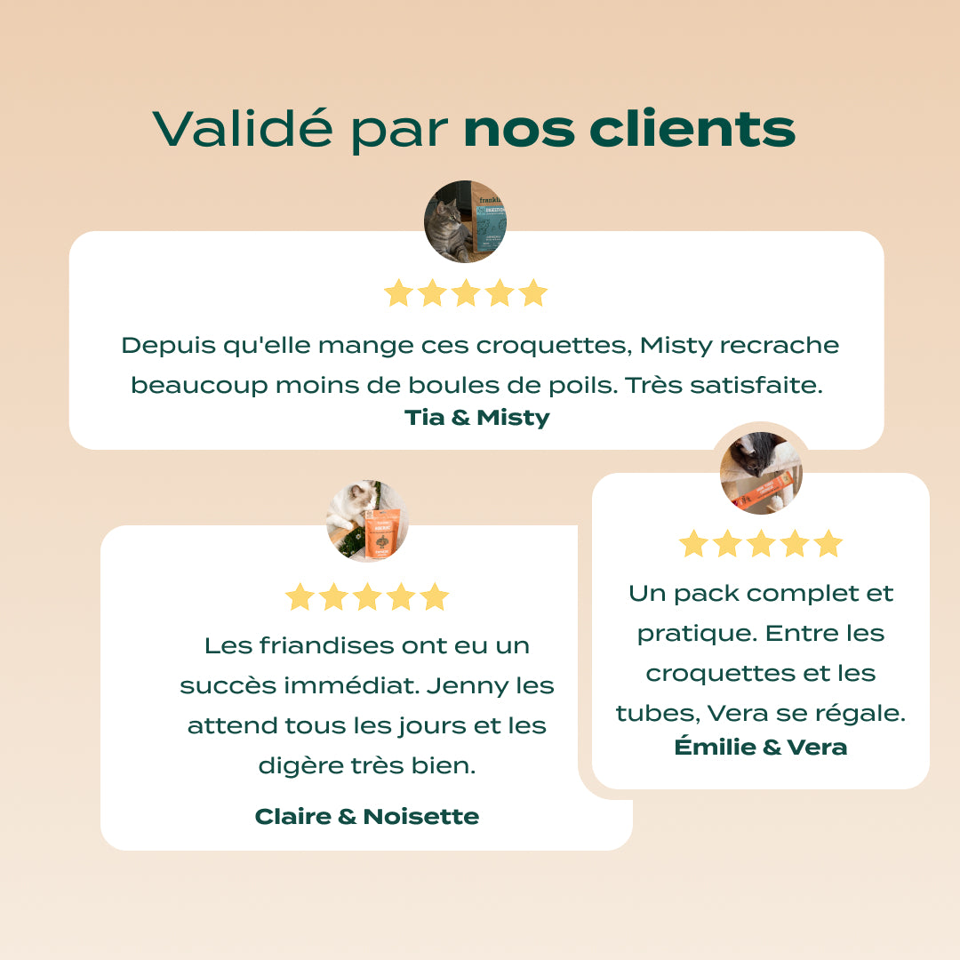 PACK ANTI-BOULES DE POILS CHAT