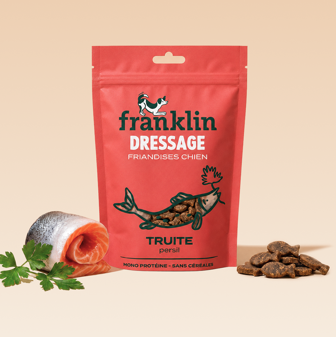 Franklin Alimentation premium pour chien et chat. Choisissez la meilleure nourriture pour votre animal : Croquettes sans céréales riches en protéines et faibles en glucides. Découvrez notre large gamme de pâtées et de friandises riches en viande !