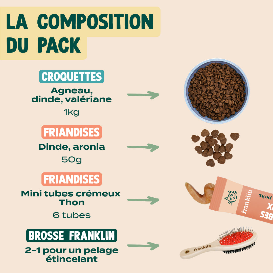 PACK ANTI-BOULES DE POILS POUR CHAT