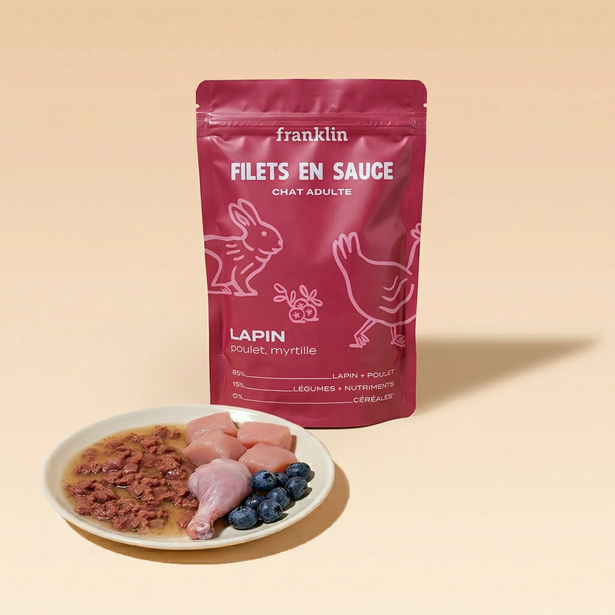 LAPIN, POULET, MYRTILLE