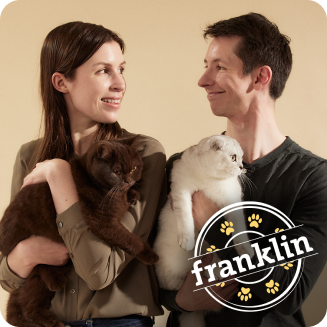 Franklin Alimentation premium pour chien et chat. Choisissez la meilleure nourriture pour votre animal : Croquettes sans céréales riches en protéines et faibles en glucides. Découvrez notre large gamme de pâtées et de friandises riches en viande !