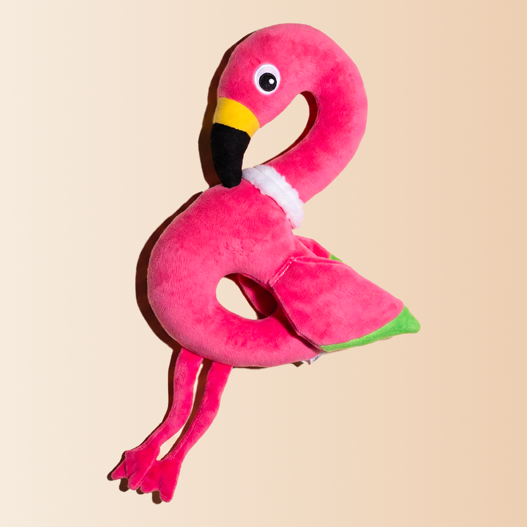 DOUDOU FLAMANT ROSE CHIEN
