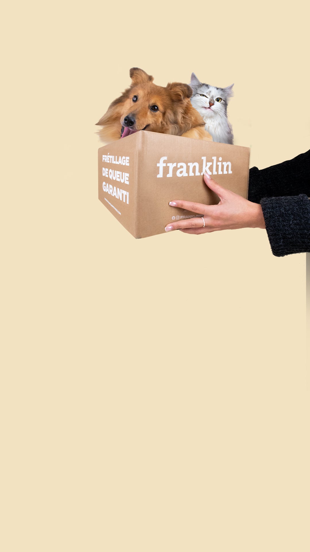 Franklin Alimentation premium pour chien et chat. Choisissez la meilleure nourriture pour votre animal : Croquettes sans céréales riches en protéines et faibles en glucides. Découvrez notre large gamme de pâtées et de friandises riches en viande !