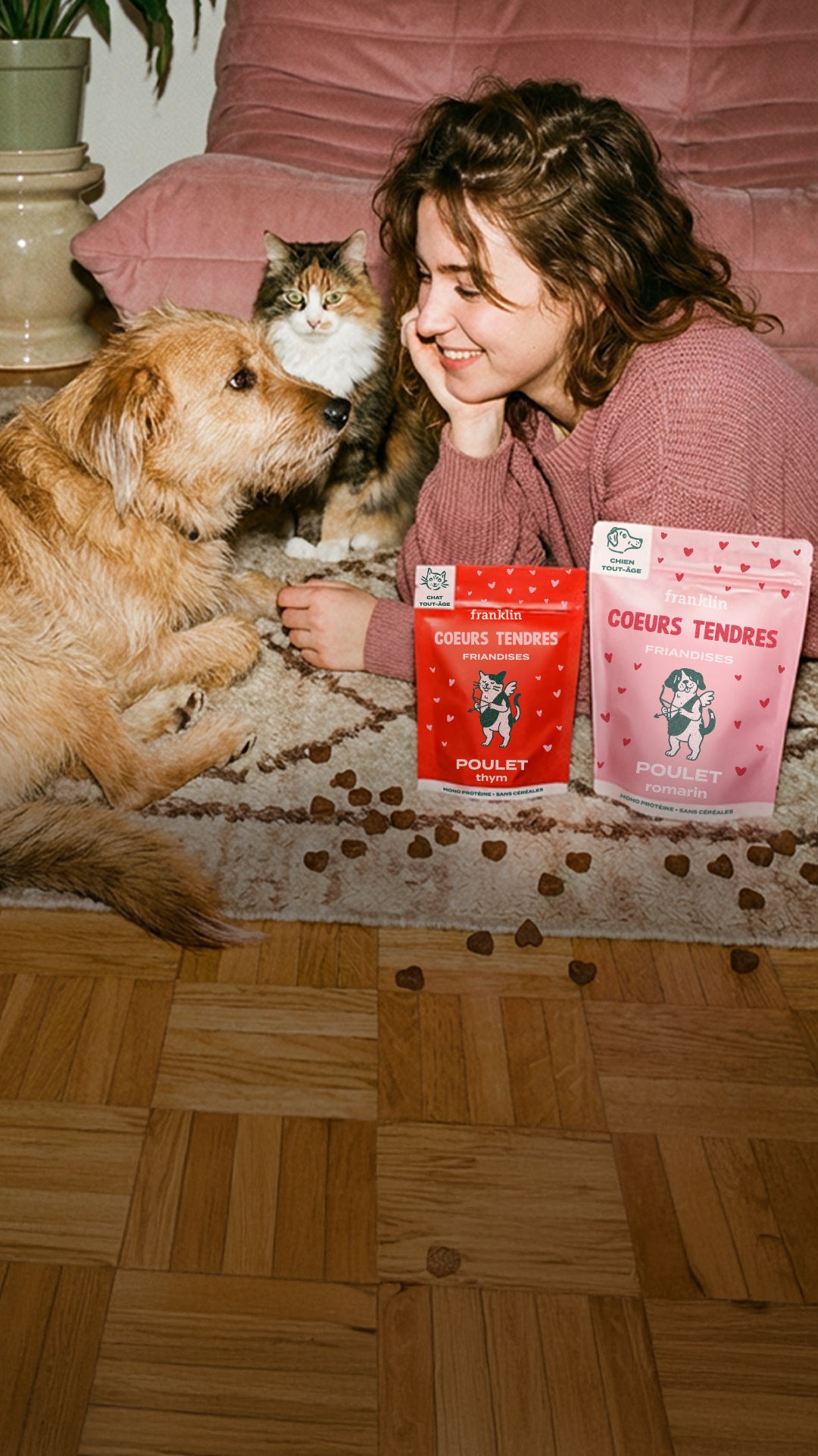 Franklin Alimentation premium pour chien et chat. Choisissez la meilleure nourriture pour votre animal : Croquettes sans céréales riches en protéines et faibles en glucides. Découvrez notre large gamme de pâtées et de friandises riches en viande !