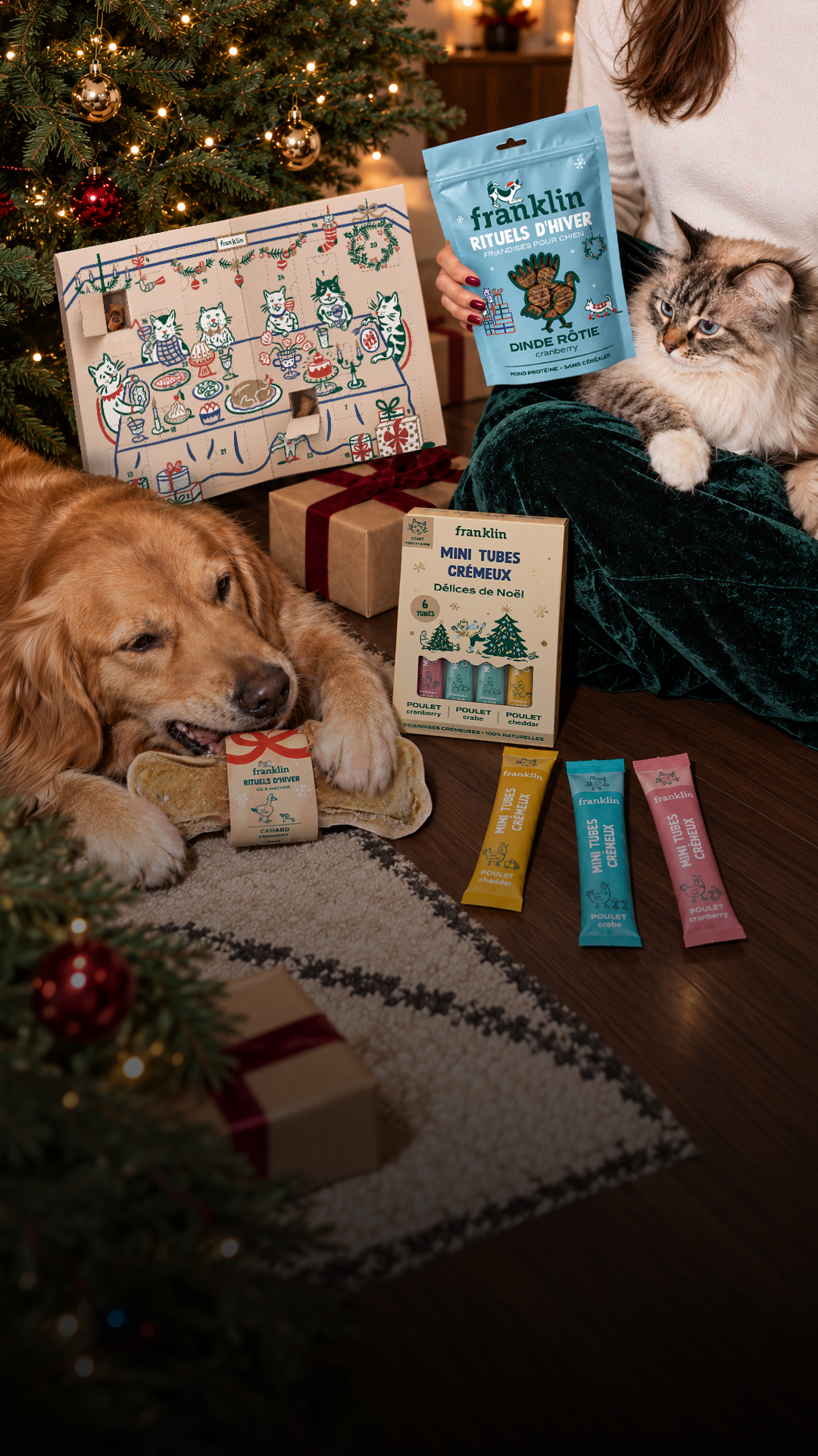 Franklin Alimentation premium pour chien et chat. Choisissez la meilleure nourriture pour votre animal : Croquettes sans céréales riches en protéines et faibles en glucides. Découvrez notre large gamme de pâtées et de friandises riches en viande !