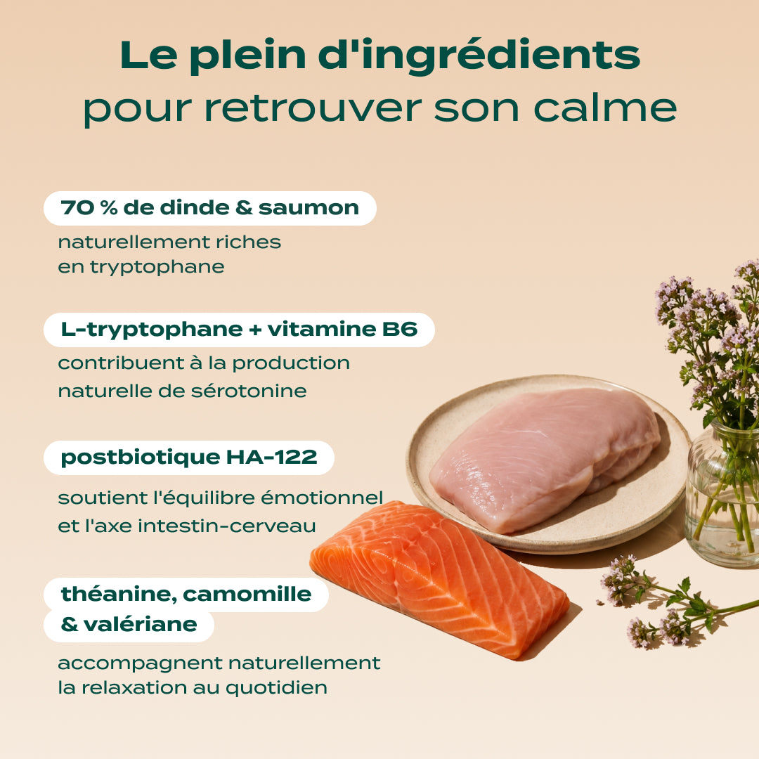 DINDE, SAUMON, VALÉRIANE