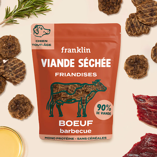 Franklin Alimentation premium pour chien et chat. Choisissez la meilleure nourriture pour votre animal : Croquettes sans céréales riches en protéines et faibles en glucides. Découvrez notre large gamme de pâtées et de friandises riches en viande !