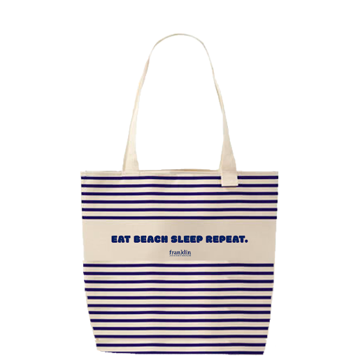 sac de plage eat beach sleep repeat Franklin cadeau loyalty commande gift